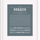 Horacio | Name Art Print