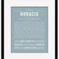 Horacio | Name Art Print