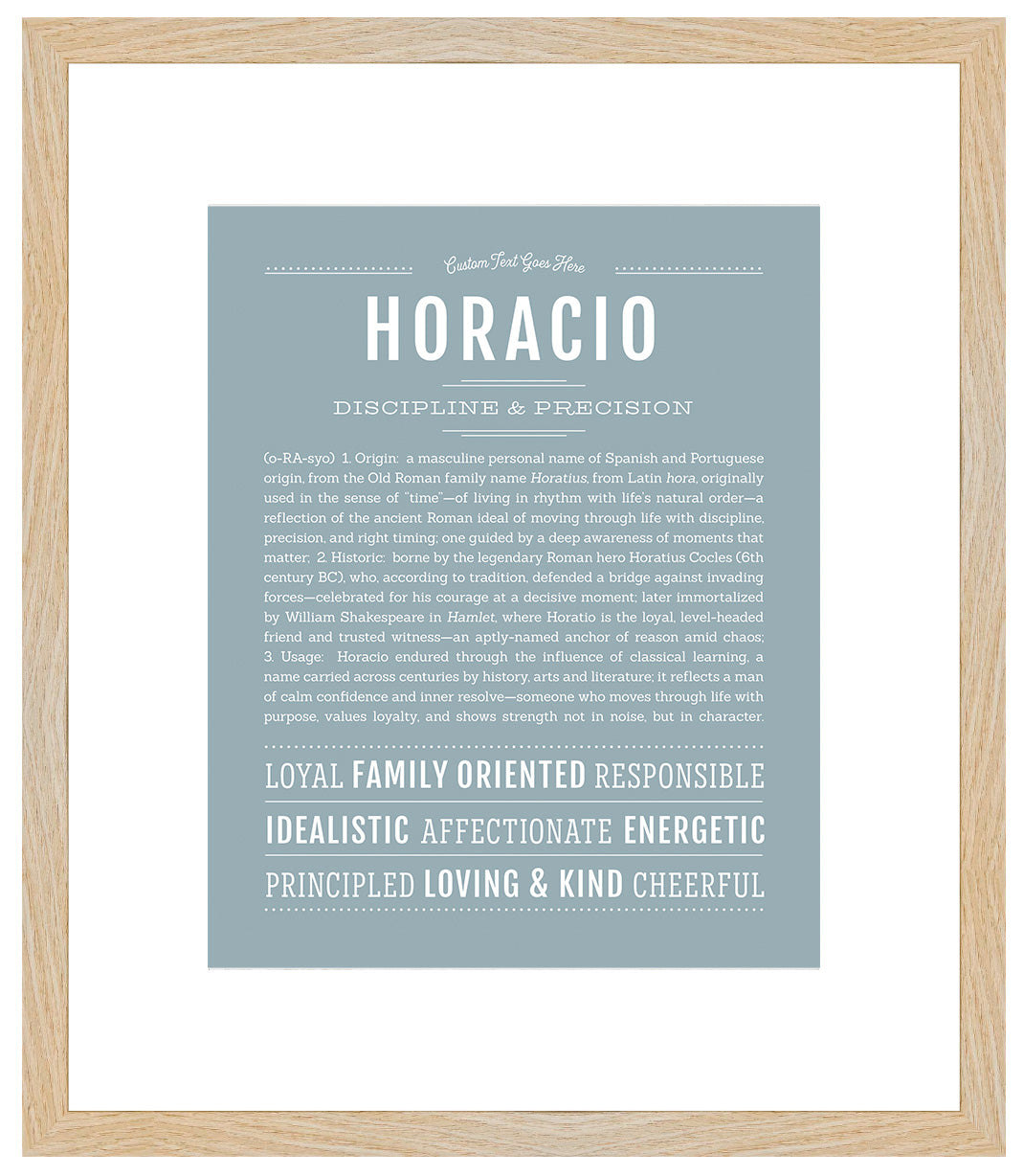 Horacio | Name Art Print