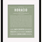 Horacio | Name Art Print