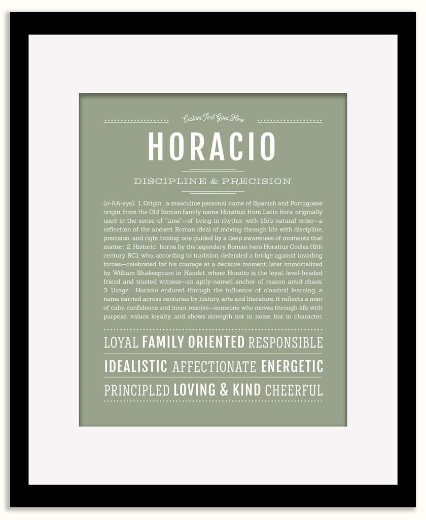 Horacio | Name Art Print