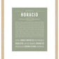 Horacio | Name Art Print