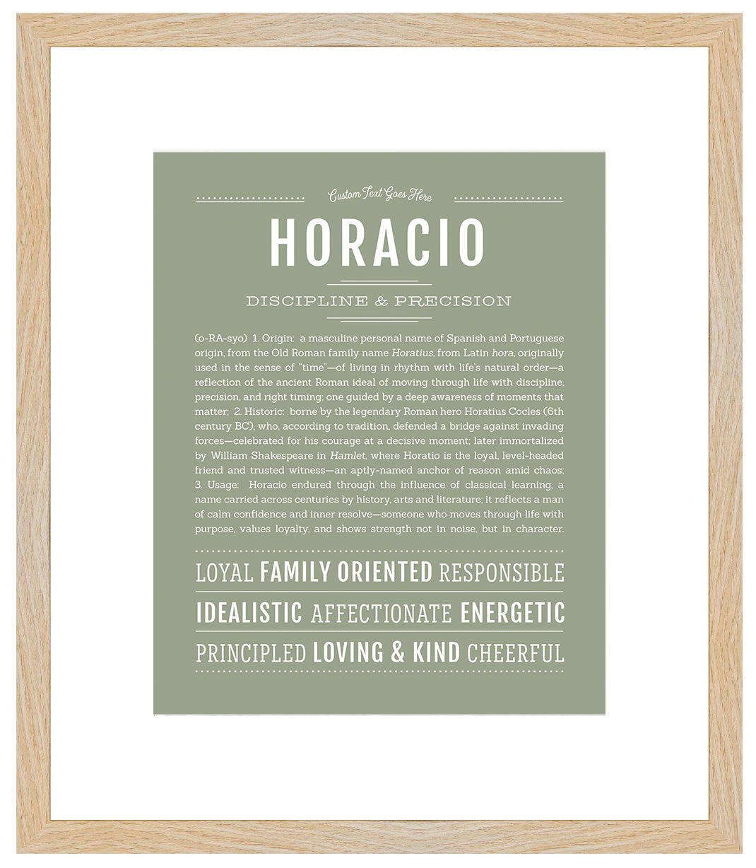Horacio | Name Art Print