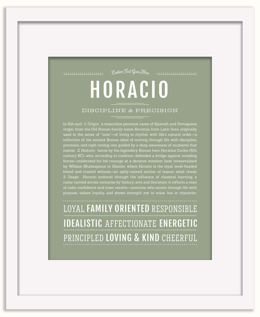 Horacio | Name Art Print