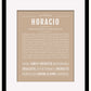 Horacio | Name Art Print