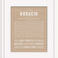 Horacio | Name Art Print