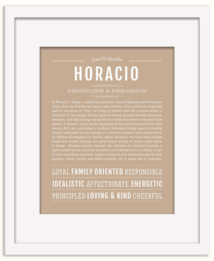 Horacio | Name Art Print