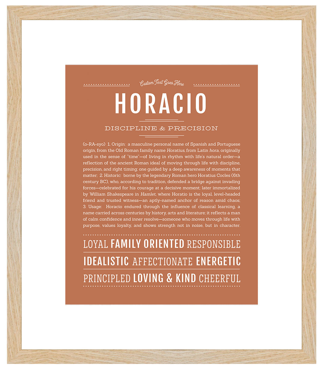 Horacio | Name Art Print