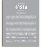 Hosea Personalized Name Meaning Art Prints – Name Stories