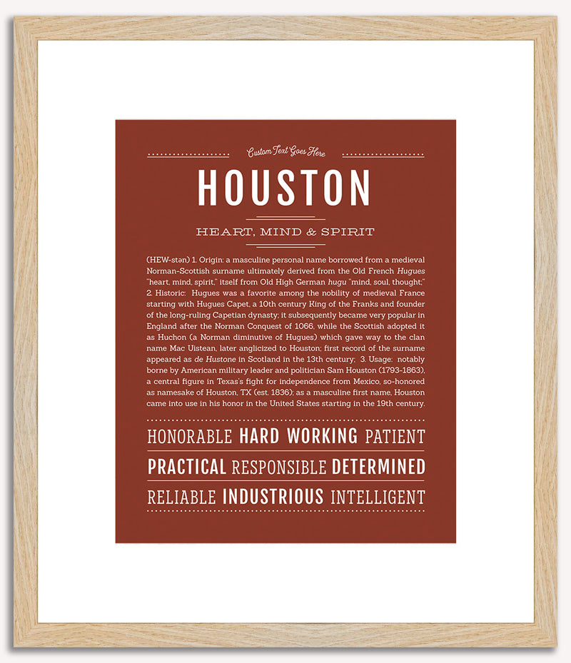 Houston | Name Art Print