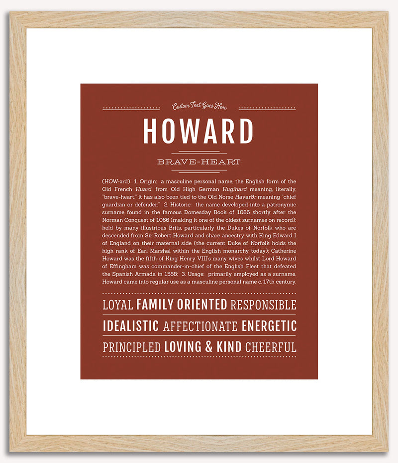 Howard | Name Art Print