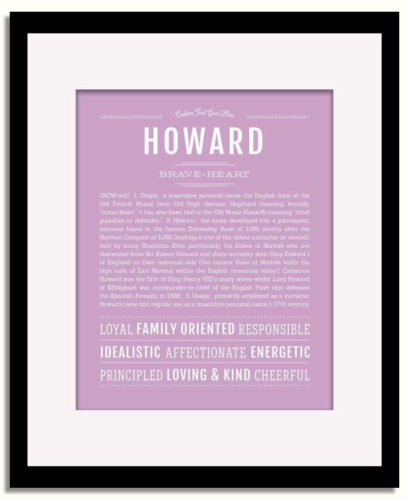 Frame Options | Lilac | Black Frame, Matted