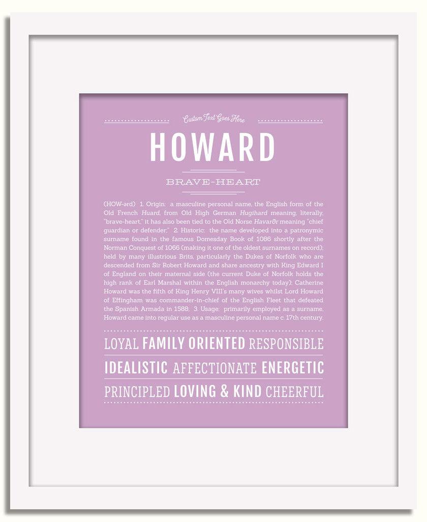 Frame Options | Lilac | White Frame, Matted