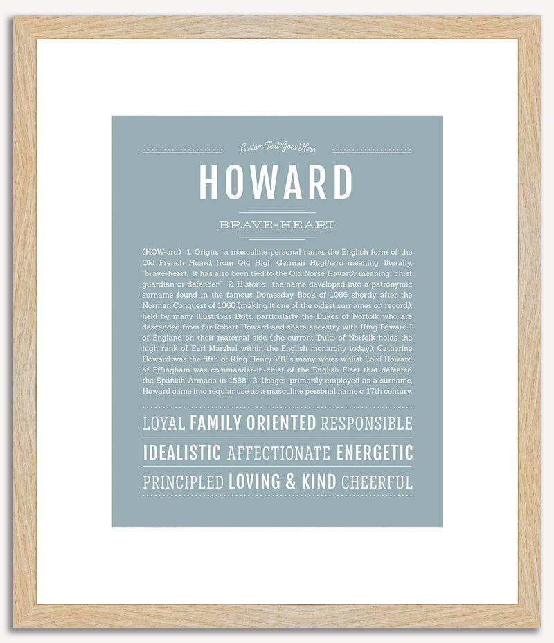 Howard | Name Art Print