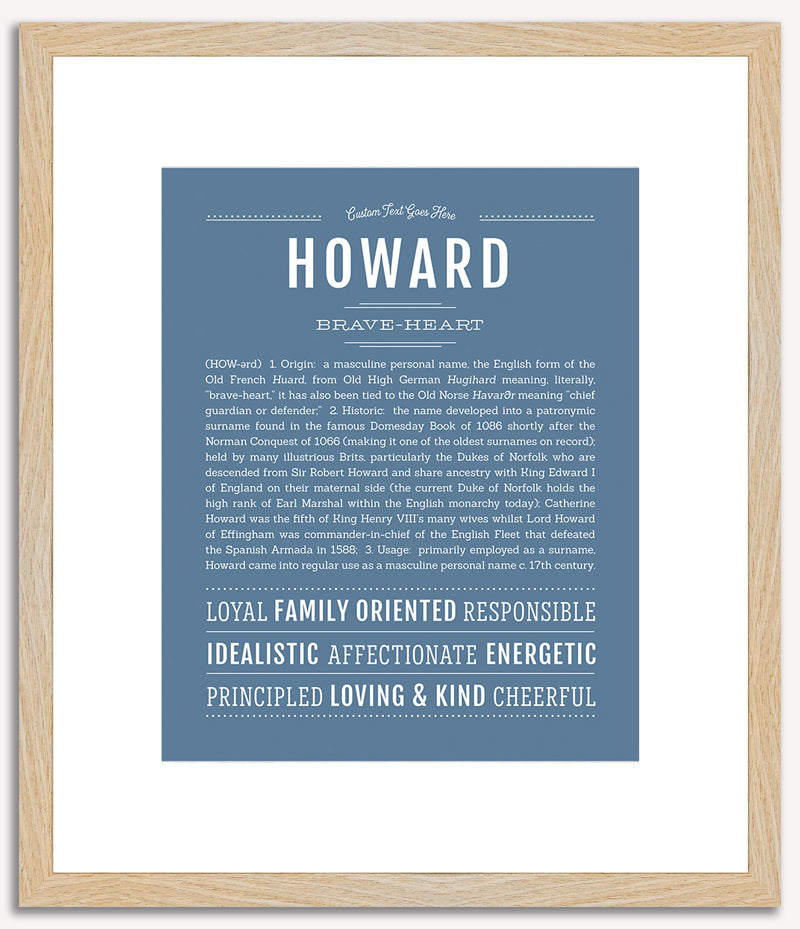 Howard | Name Art Print