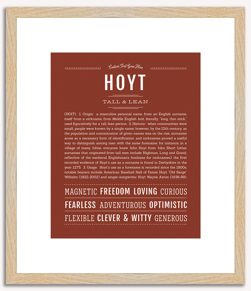 Hoyt | Name Art Print