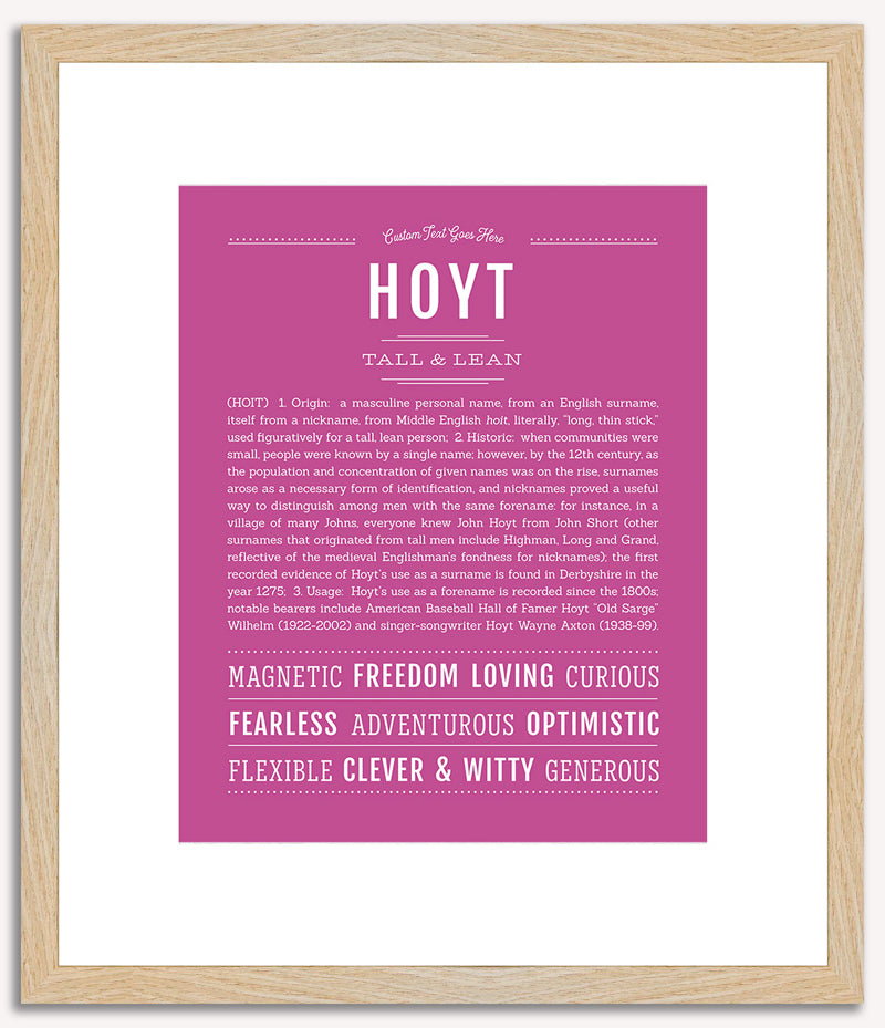 Hoyt | Name Art Print