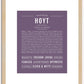 Hoyt | Name Art Print