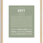 Hoyt | Name Art Print