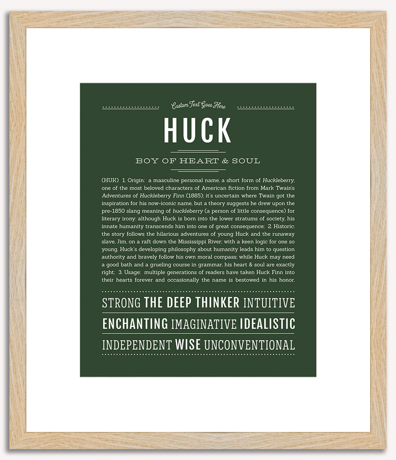 Huck | Name Art Print