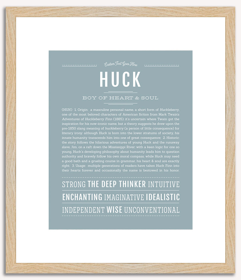 Huck | Name Art Print