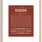 Hudson | Name Art Print