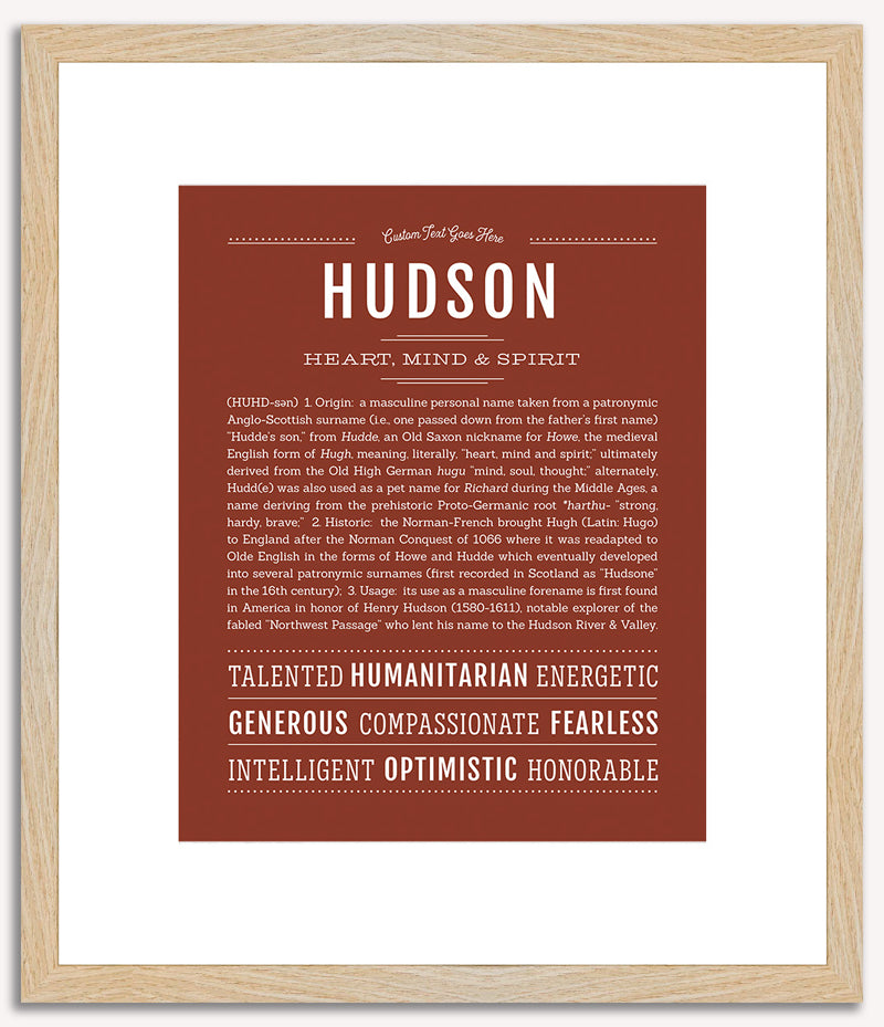 Hudson | Name Art Print