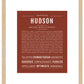 Hudson | Name Art Print