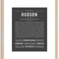 Hudson | Name Art Print