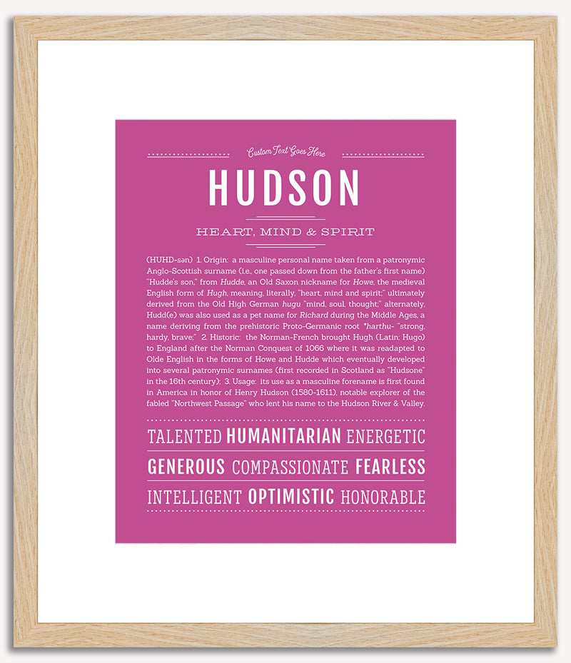 Hudson | Name Art Print