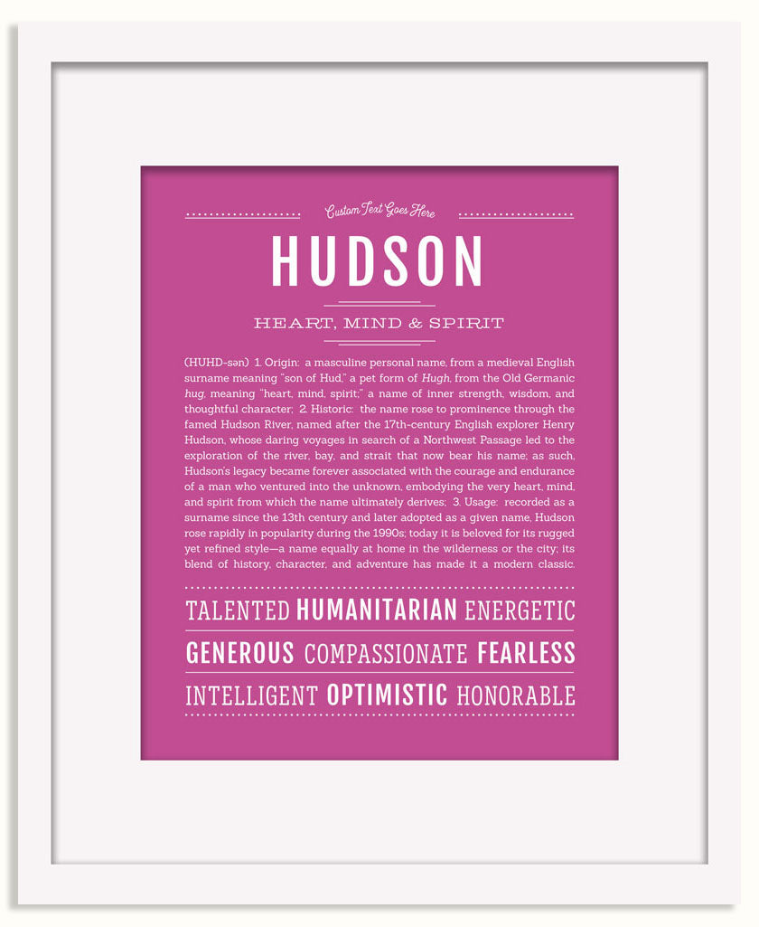 Frame Options | Dark Pink | Black Frame, Matted