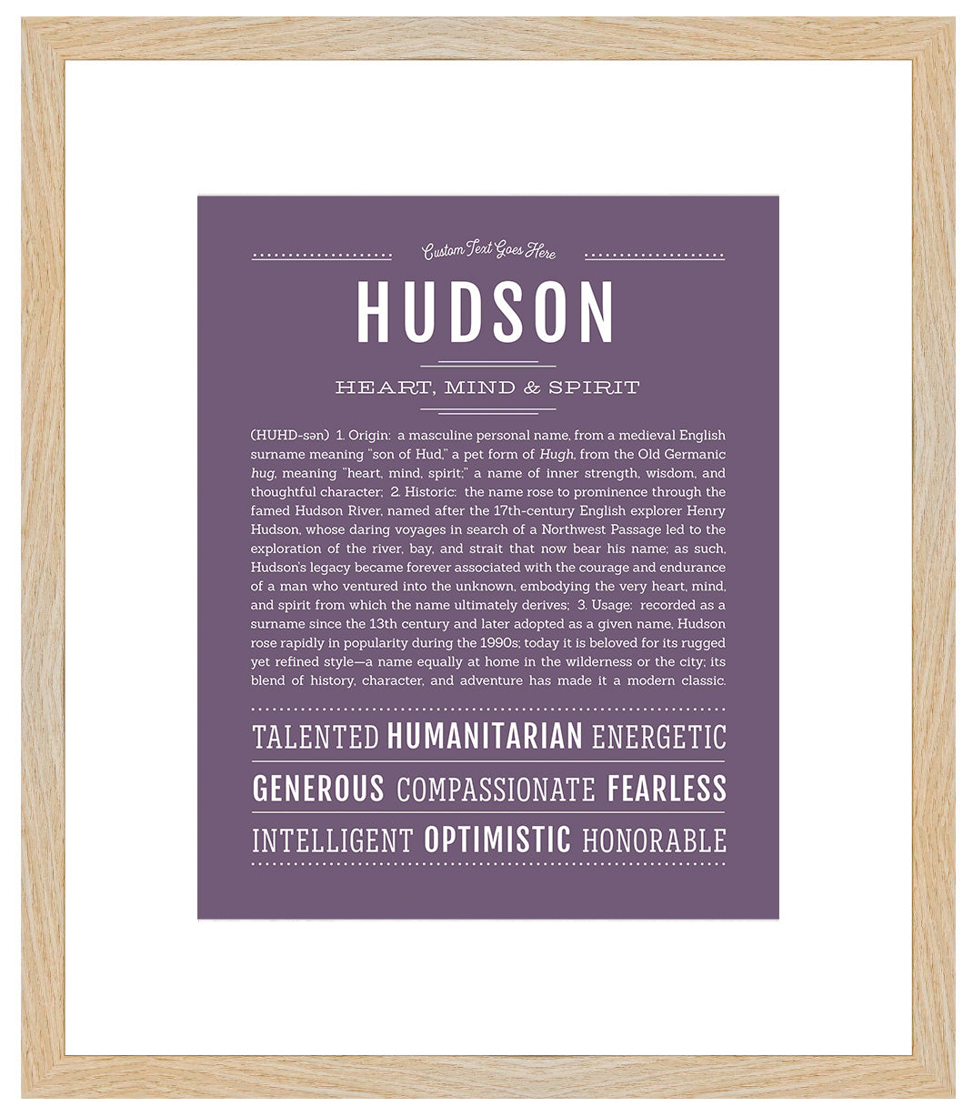 Hudson | Name Art Print