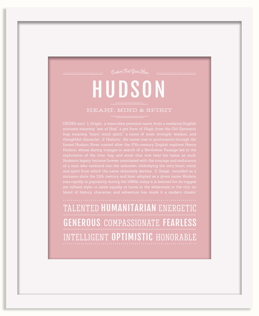 Frame Options | Dusty Rose | Black Frame, Matted