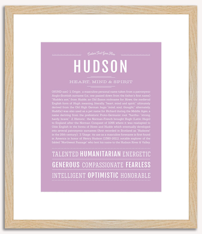 Hudson | Name Art Print