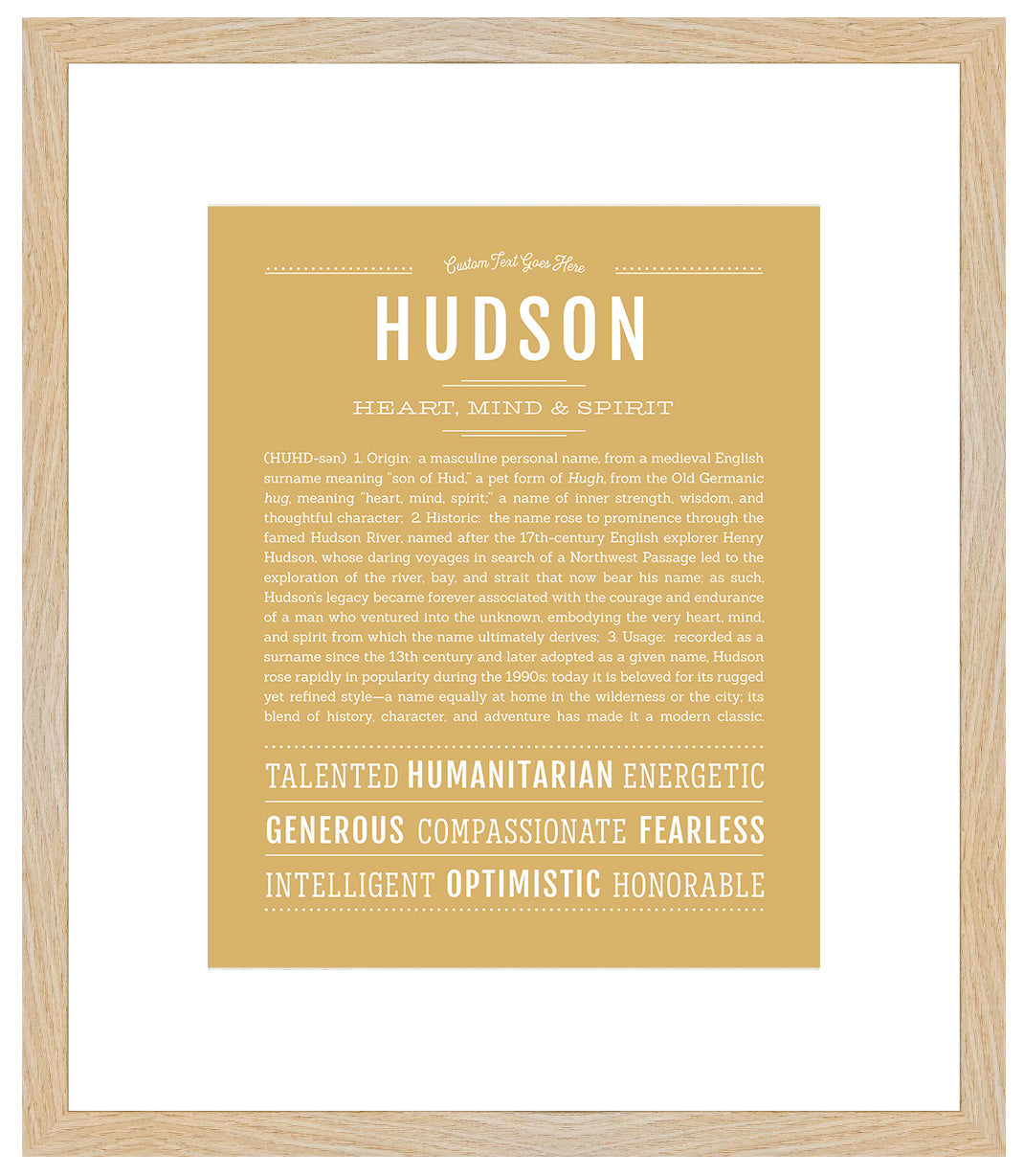 Hudson | Name Art Print