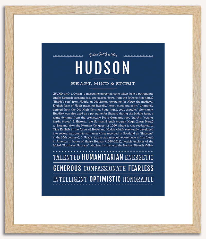 Hudson | Name Art Print