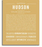 Hudson | Name Art Print – Name Stories