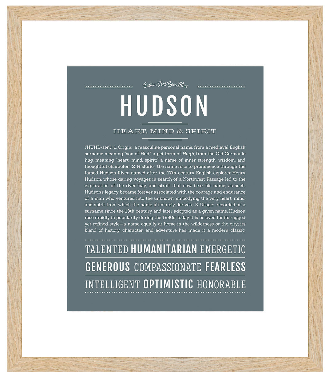 Hudson | Name Art Print