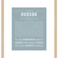 Hudson | Name Art Print