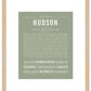 Hudson | Name Art Print