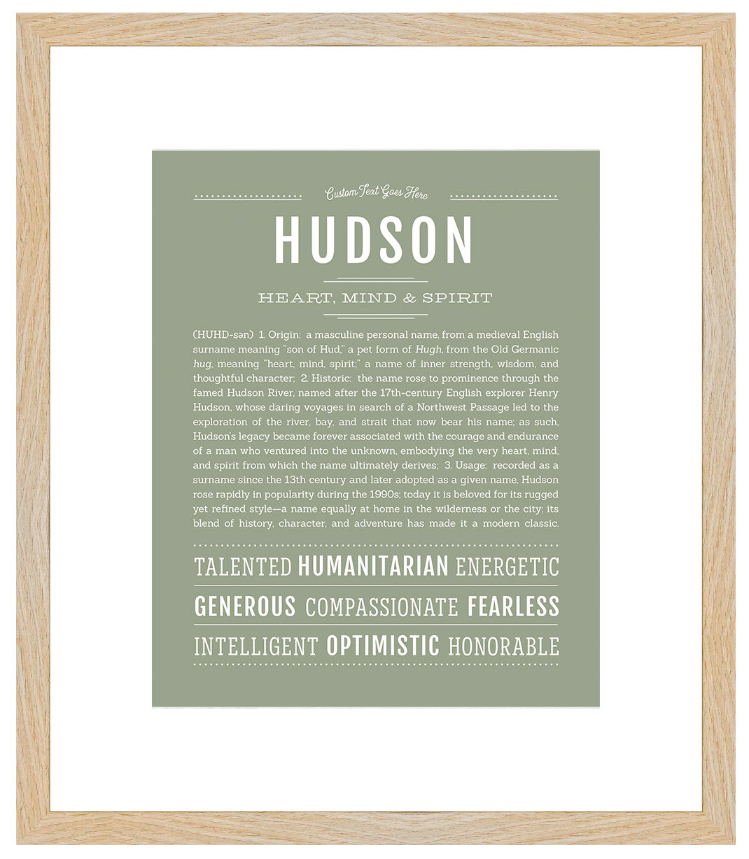 Hudson | Name Art Print