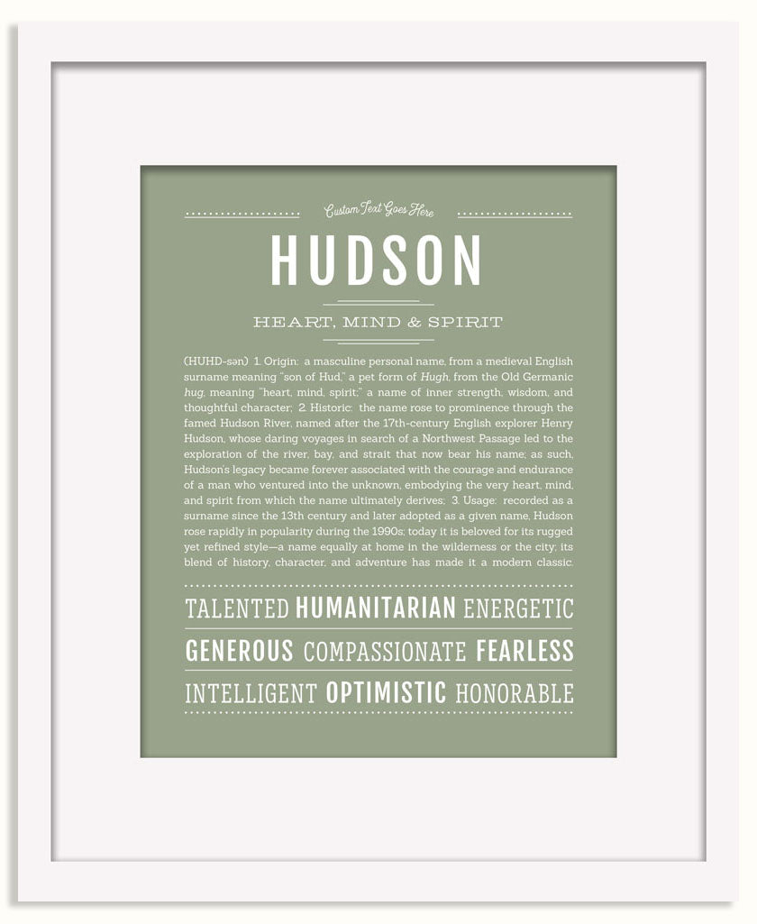 Frame Options | Sage | Black Frame, Matted