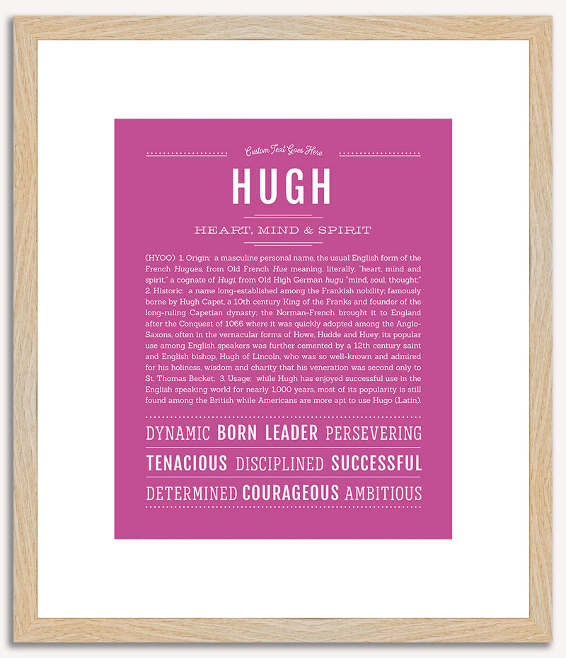 Hugh | Name Art Print