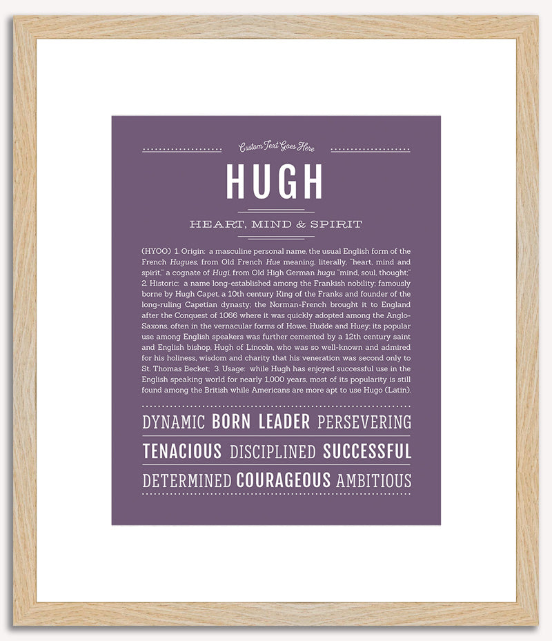 Hugh | Name Art Print