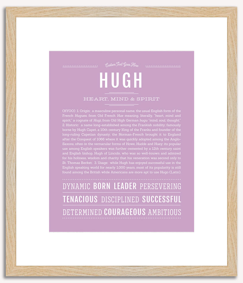 Hugh | Name Art Print