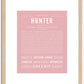 Hunter (male) | Name Art Print