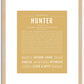 Hunter (male) | Name Art Print