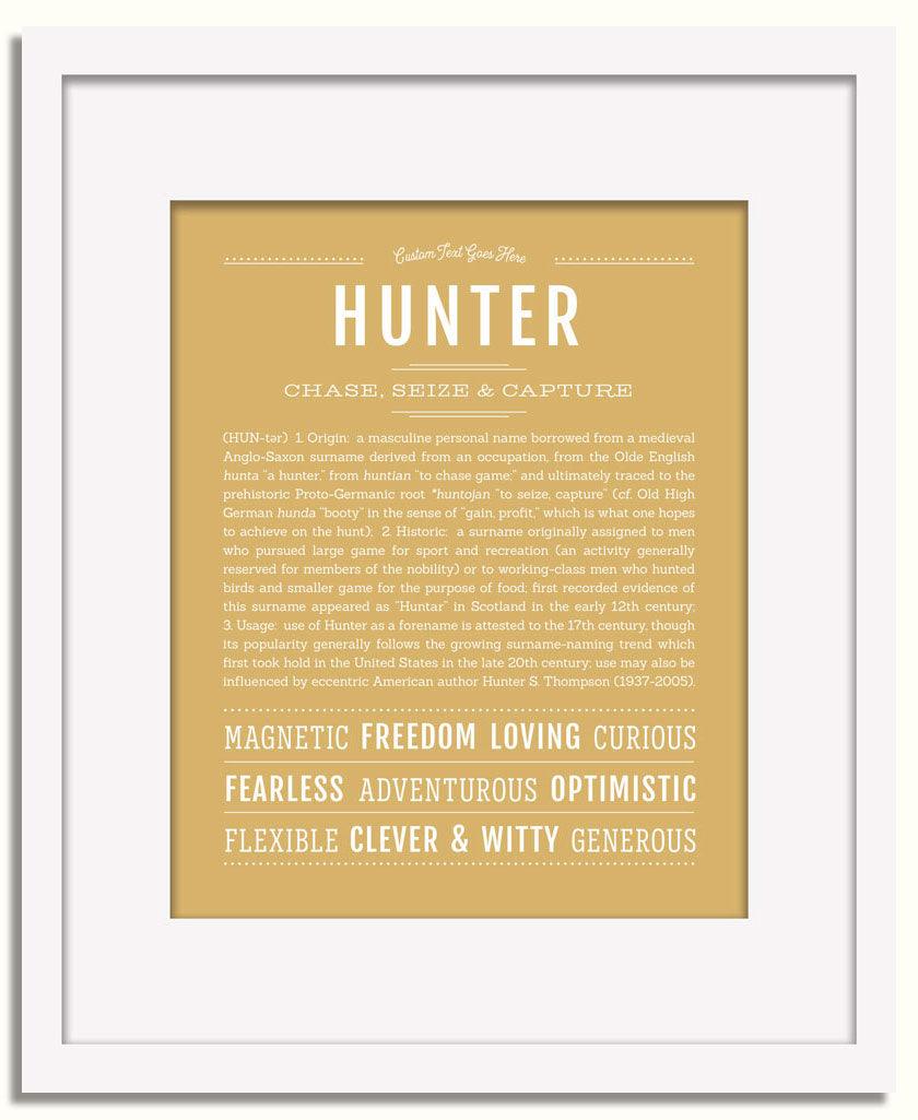 Frame Options | Matte Gold | White Frame, Matted