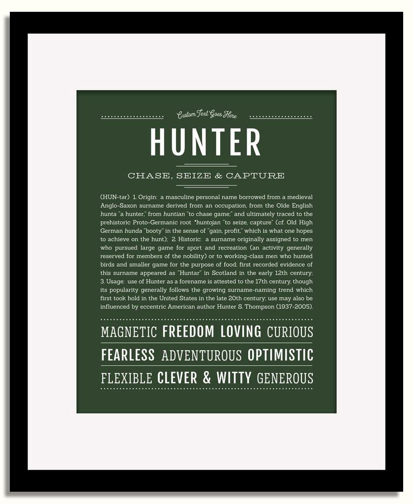 Frame Options | Deep Forest | Black Frame, Matted