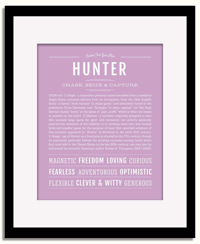 Frame Options | Lilac | Black Frame, Matted